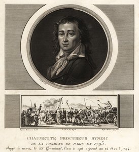 Pierre Gaspard Chaumette, Procureur Syndic de la Commune, atheist