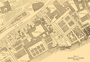 Plan of Arundel and Essex Houses, 1881