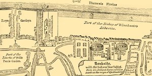 Plan of Bankside, Early in the Seventeenth Century