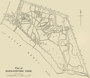 Plan of Barrackpore Park