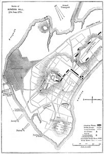 Plan of the Battle of Bunker Hill, Boston, Massachusetts, 1775 by Unbekannt