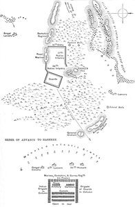 Plan of the Battle of Hasheen by Unbekannt