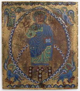 Plaque of Christ in Majesty, French, 12th-13th century
