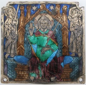 Plaque with Christ In Majesty, Catalan, 14th century