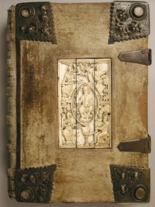 Plaque with Christ in Majesty and the Four Evangelists by Unbekannt