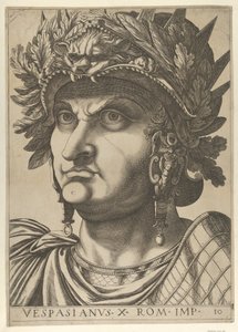 Vespasian with his head turned slightly to the left, from 