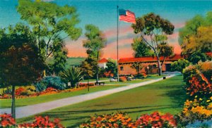 Plaza Where The First American Flag in California Was Raised in 1846, San Diego, California by Unbekannt