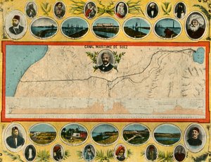 Port-Said - The Plan of the Canal by Unbekannt