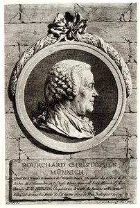 Portrait of Count Burkhard Christoph von Münnich by Unbekannt