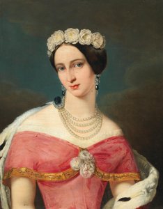 Portrait of Grand Duchess Alexandra Iosifovna of Saxe-Altenburg 1830-1911 by Unbekannt