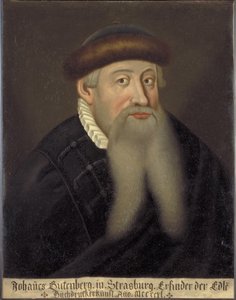 Portrait of Johannes Gutenberg