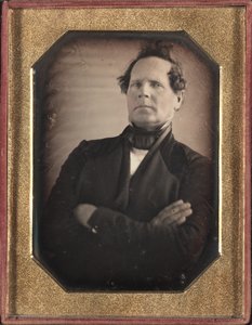Portrait of Man Leaning Away from Camera, Late 1840s