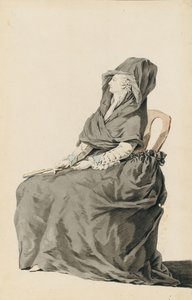 Portrait of Marie Antoinette During Her Trial by Unbekannt
