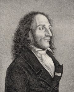 Portrait of Niccolò Paganini 1782-1840 by Unbekannt