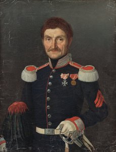 Portrait of a Man in a Uniform by Unbekannt