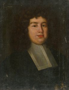 Portrait of a Man in a White Collar by Unbekannt
