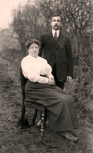 Portrait of a Couple Outdoors by Unbekannt