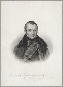 Portrait of the Author Faddei Bulgarin by Unbekannt
