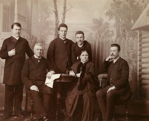 Portrait of the family of Sophia Perovskaya, 1860s by Unbekannt