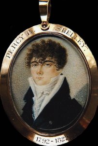 Portrait of the Poet Percy Bysshe Shelley 1792-1822, ca 1825 by Unbekannt