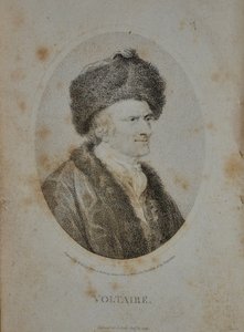Portrait of the Writer, Essayist and Philosopher Francois Marie Arouet de Voltaire by Unbekannt
