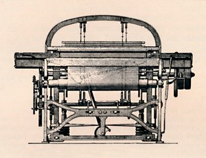 Power Loom Front View, 1836, 1904 by Unbekannt