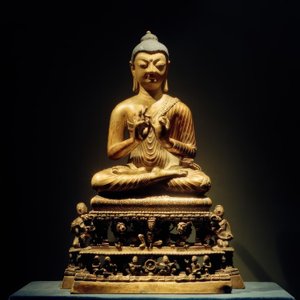 Preaching Buddha / Sculpture, 8th Century