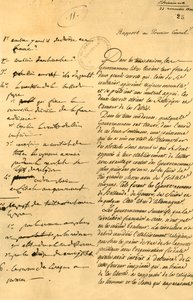 Preparatory Notes for the Concordat, 22 November 1800 by Unbekannt