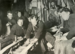 Preparing a Sledge During the Winter, 1908, 1909 by Unbekannt