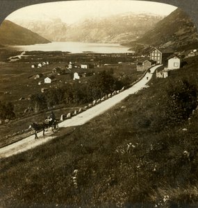 Pretty Mountain-Walled Village and Lake of Roldal, in Rugged Western Norway by Unbekannt