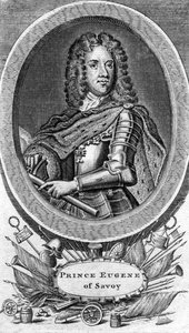 Prince Eugene of Savoy, general in the Austrian army by Unbekannt