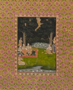 Princely Ascetic in the Forest Visited by Ladies by Unbekannt