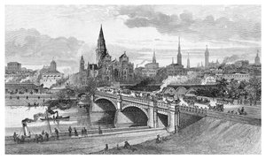 Princes Bridge, Melbourne, Victoria, Australia by Unbekannt