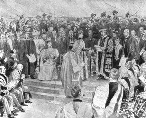 Princess Alexandra Receiving the Degree of Doctor of Music, 1896, 1901
