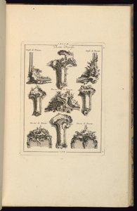 Print, Designs of Agraffes, 1745