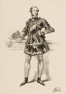 Print of William 2nd Earl of Craven in Costume Worn at Eglinton Tournament by Unbekannt