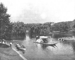 Public Garden and Lake, Boston, USA, c1900