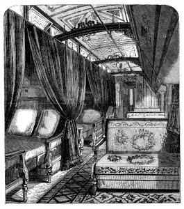 Pullman Sleeping Car on the Union Pacific Railroad by Unbekannt