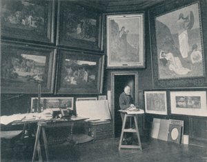 Puvis De Chavannes in his Studio