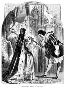 Queen Anne (1665-1714) Receiving Prince Eugene (1663-1736) of Austria by Unbekannt
