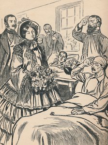 Queen Victoria Visits Her Wounded Soldiers by Unbekannt