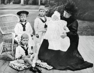 Queen Victoria with Her Great-Grandchildren at Osborne House, Isle of Wight