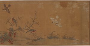 Rabbits, Birds, and Flowers by Unbekannt