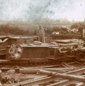 Railway Mounting for Big Bertha Gun