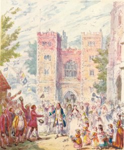Randulph Crews Marriage with Hilda at Lambeth Church by Unbekannt