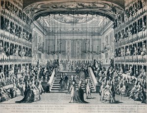 Reception of the Grand Duke and Duchess of Russia at the Theatre of San Bendetto by Unbekannt