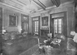 Reception Room for the Visit of King Victor Emmanuel III and Queen Elena of Italy to Cairo by Unbekannt