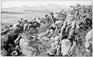 Relief of Ladysmith - The Last Rush at Hlangwane Hill by Unbekannt
