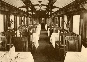 Restaurant Car on a Long-Distance Train, South African Railways, 1930 by Unbekannt