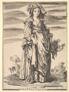 Reverse Copy of Neapolitaine, from Recueil de diverses figures étrangères inventée by Unbekannt